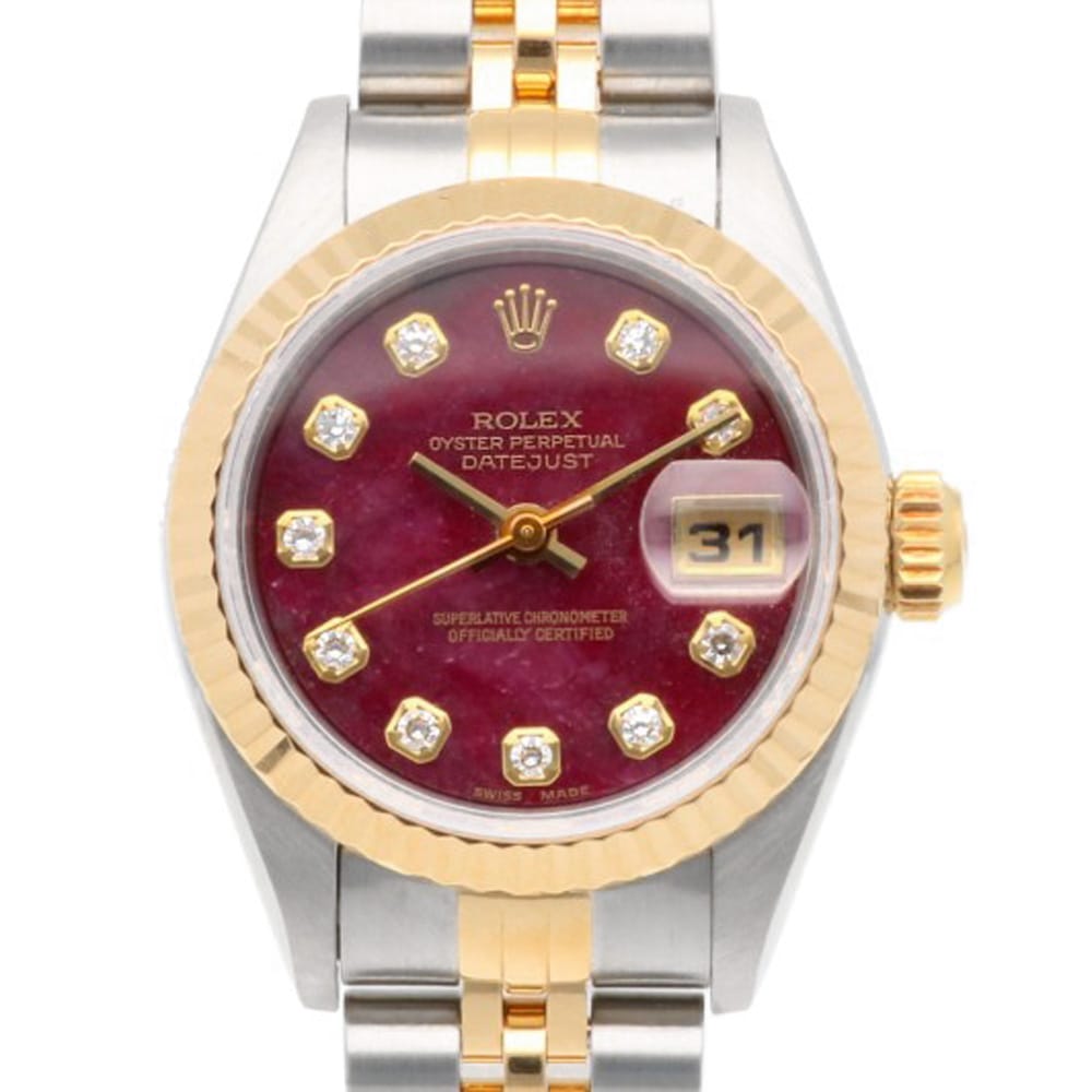 ロレックス デイトジャスト オイスターパーペチュアル 腕時計 ステンレススチール 69173G 自動巻き 1年保証 ROLEX 中古