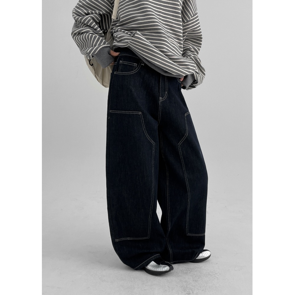 ブラックアップ [春新品] [MADE] カルドンリベットノンフェードデニムパンツ