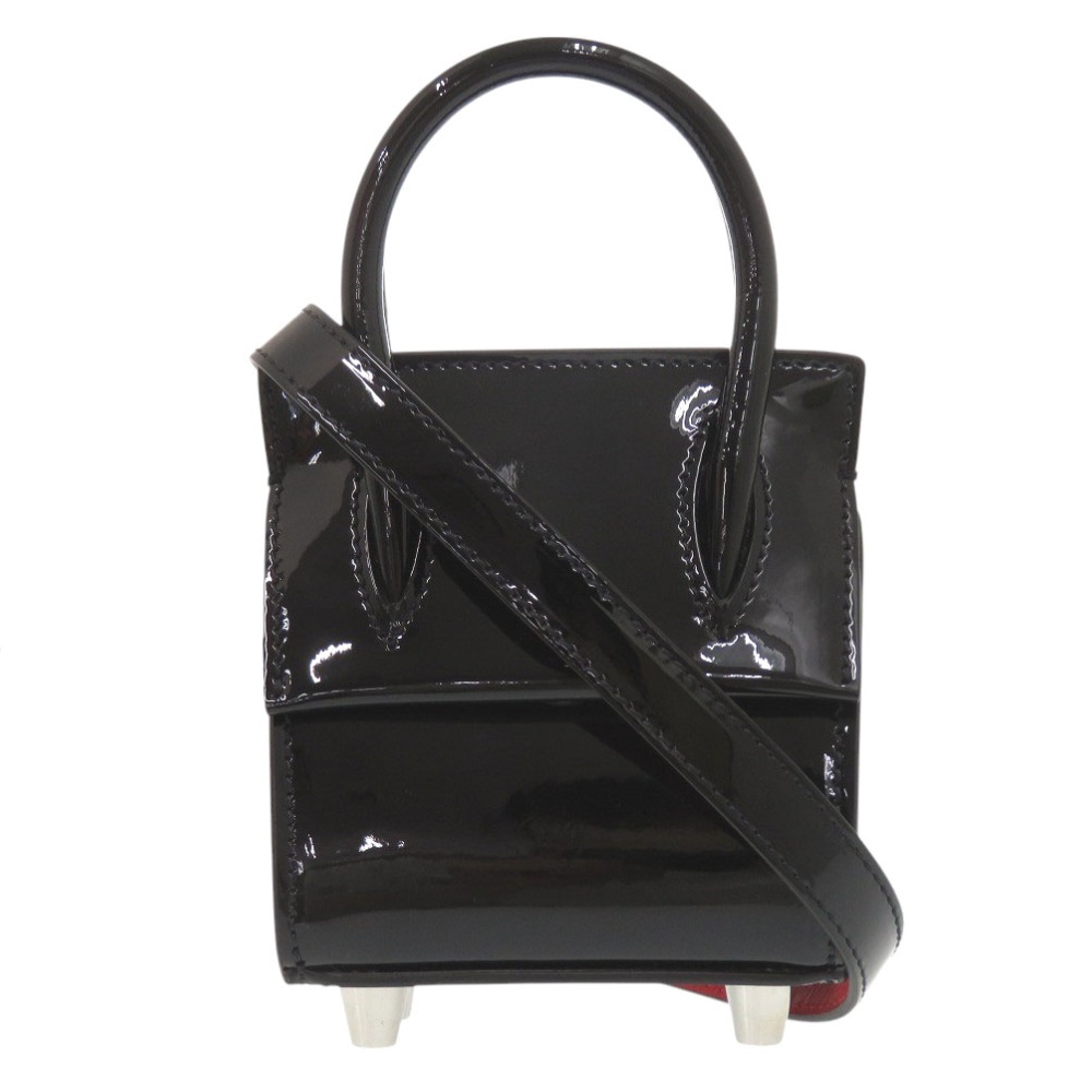 新品同様 2WAY パロマ ナノ 1215050 ショルダーバッグ パテントレザー ブラック 1566【中古】 レディース