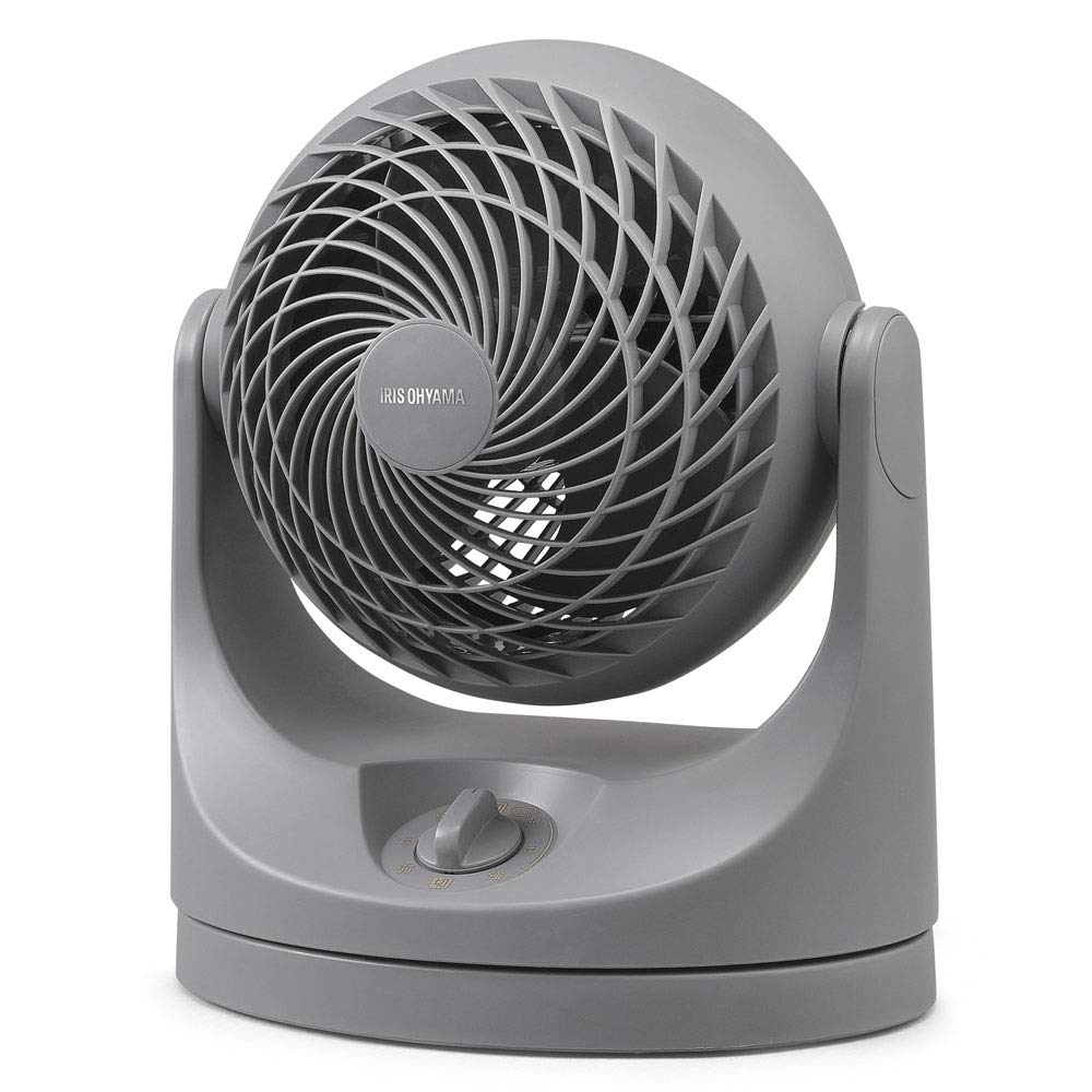 アイリスオーヤマ サーキュレーター 扇風機 静音 8畳 左右首振り マカロン マットデザイン パワフル送風 コンパクト PCF-MKM15-H グレー