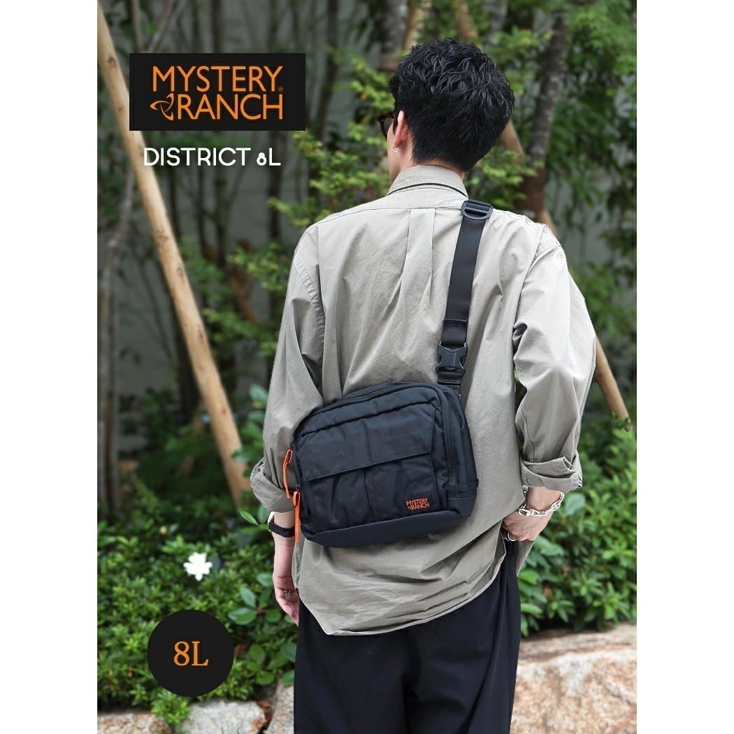 MYSTERY RANCH ミステリーランチ ディストリクト ショルダーバッグ DISTRICT 8L BLACK ( 黒 ブラック バッグ BAG 肩掛け 鞄 カバン メンズ レディース ミリタリー