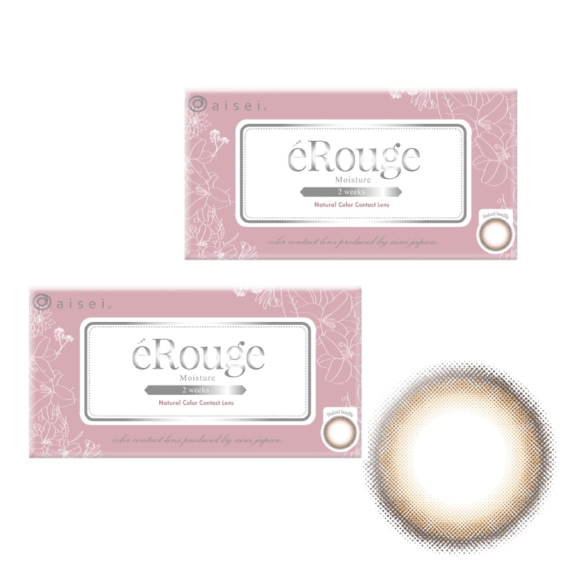 2箱セット エ ルージュ 2week ベイクドスフレ 1箱6枚 2週間交換 カラコン