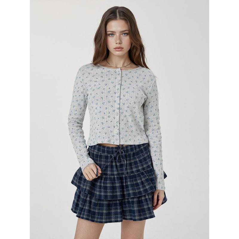 アイレット長袖カーディガン WHLAG2323F