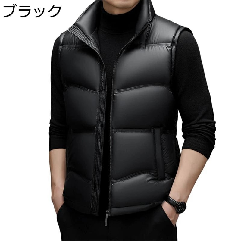 ベスト メンズ 保温ベスト ダウンベスト 大きい 韓国 おしゃれ 暖かい 秋冬 厚手 防寒 保温 カジュアル チョッキ 冬服 日常 旅行 スポーツ アウトドア