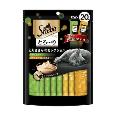 他サイト： シーバ とろ～り メルティ とりささみ味セレクション 12g×20pの商品画像