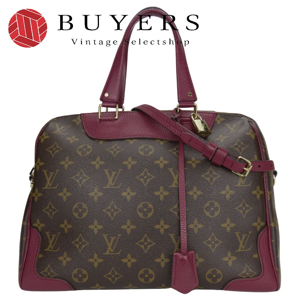 中古 ハンドバッグ レティ－ロ M40545 モノグラム レザー ブラウン オロール ゴールド金具 2WAY 斜め掛け ショルダー 普段使い レディース 女性