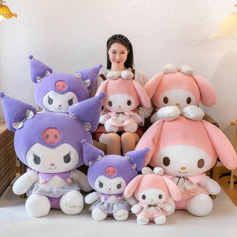 新しいプラチナシリーズ 大きな耳のシナモン犬 可愛いメスのぬいぐるみ クーロミ メロディー クロミ Kt バレンタイン ギフト