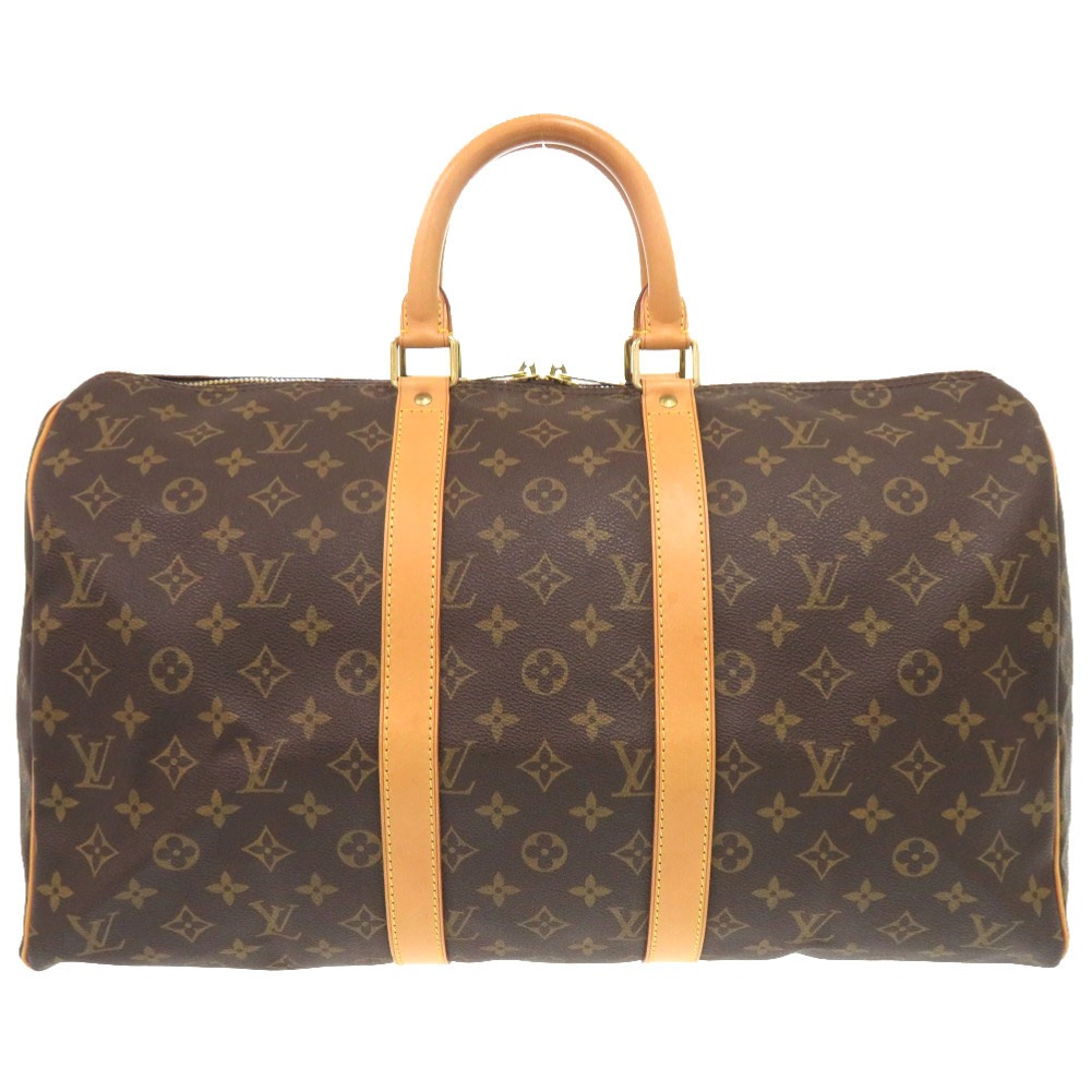 美品 キーポル45 モノグラム M41428 ボストンバッグ モノグラムキャンバス//モノグラム ブラウン LV 0052【中古】 メンズ