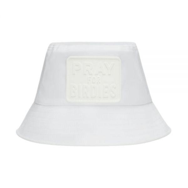 GFORE PRAY FOR BIRDIES PERFORATED FEATHERWEIGHT TECH BUCKET HAT (GLH000019-SNOW) (