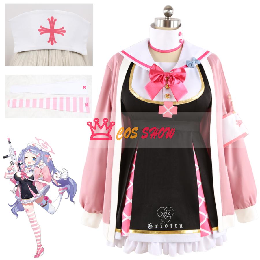 赤字販売!ブルーアーカイブ Blue Archive 朝顔ハナエ コスプレ衣装 cosplay 仮装 髪飾り付き オーダーメイド製作可能 仮装 イベント ハロウィン 学園祭 ステージ