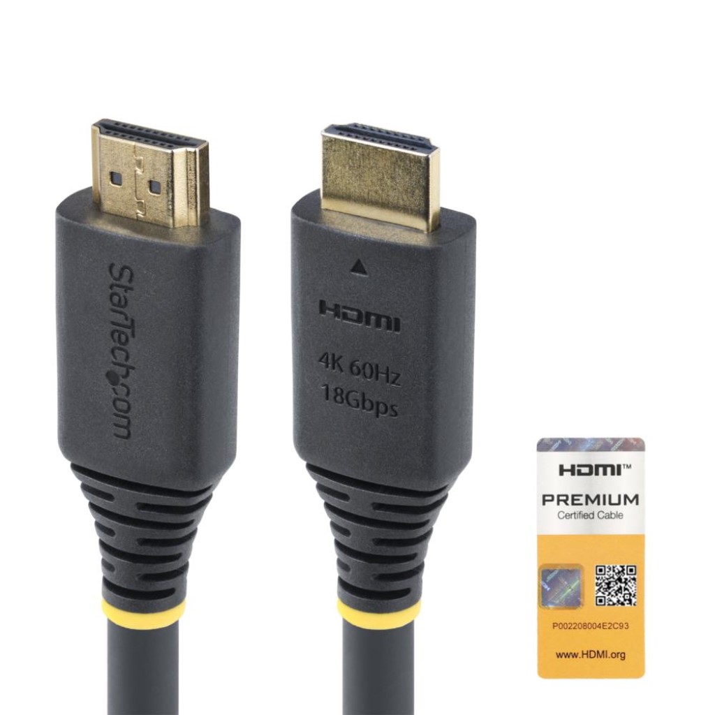 StarTech.com [HDMI2-CABLE-4K60-7M] HDMI 2.0ケーブル/7m/4K60Hz 1440p 144Hz/18Gbps/Premium HDMI/HDR10 HDCP