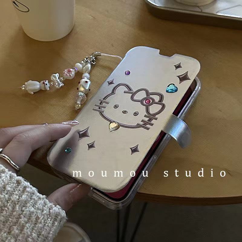 【2個買うと1個無料】サンリオiphone14ケース キティ iphoneケース 手帳型 ハローキティ 可愛い スマホケース キティちゃん iphone14proケース iphone13/12/11ケ