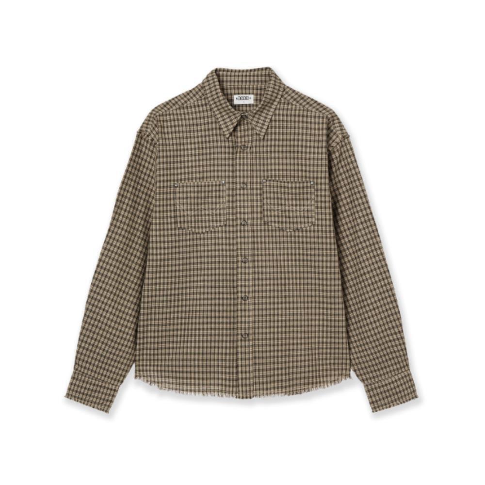 AEAE WESTERN CHECK SHIRTS BROWN AE44FUST001BRW