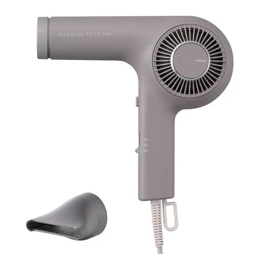 テスコム NIB400B-H ヘアドライヤー 日本製 マイナスイオン トライバランスイオン うるおい・ツヤ スモーキーグレー