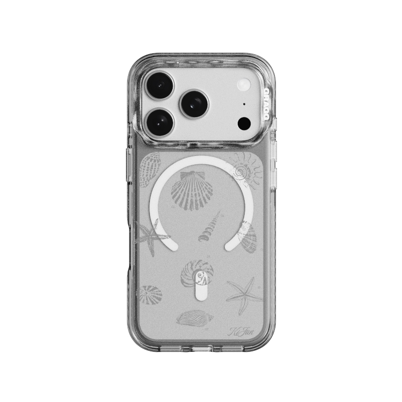 【GRAGG】 MAGSAFE LAYERS FRAME CASE CLEAR BLACK - FRIENDS OF THE SEA 正規品