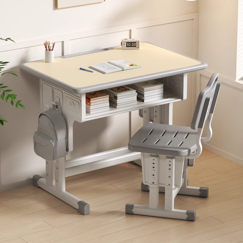 111 学校の机と椅子の子供用机小学生の小学生のホームスタディテーブルリフティングワークテーブルセットライティングデスクと椅子