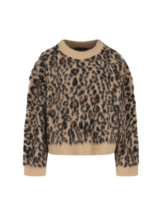 NILI LOTAN Women Knitwear 81542 Y392CAMEL LEOPARD Brown
