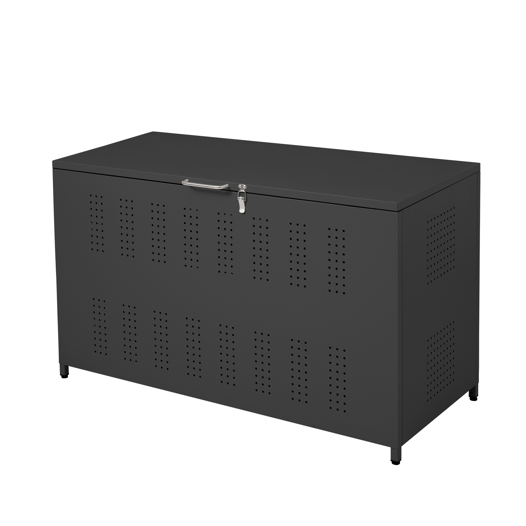 【国内発送&送·料·無·料】1503屋外ゴミ収納庫 ゴミ箱 屋外 ゴミ収集ボックス ごみ集積所 大容量 カラスよけ 野良猫対策 ゴミ荒らし防止 庭用可能 容量350L ブラック