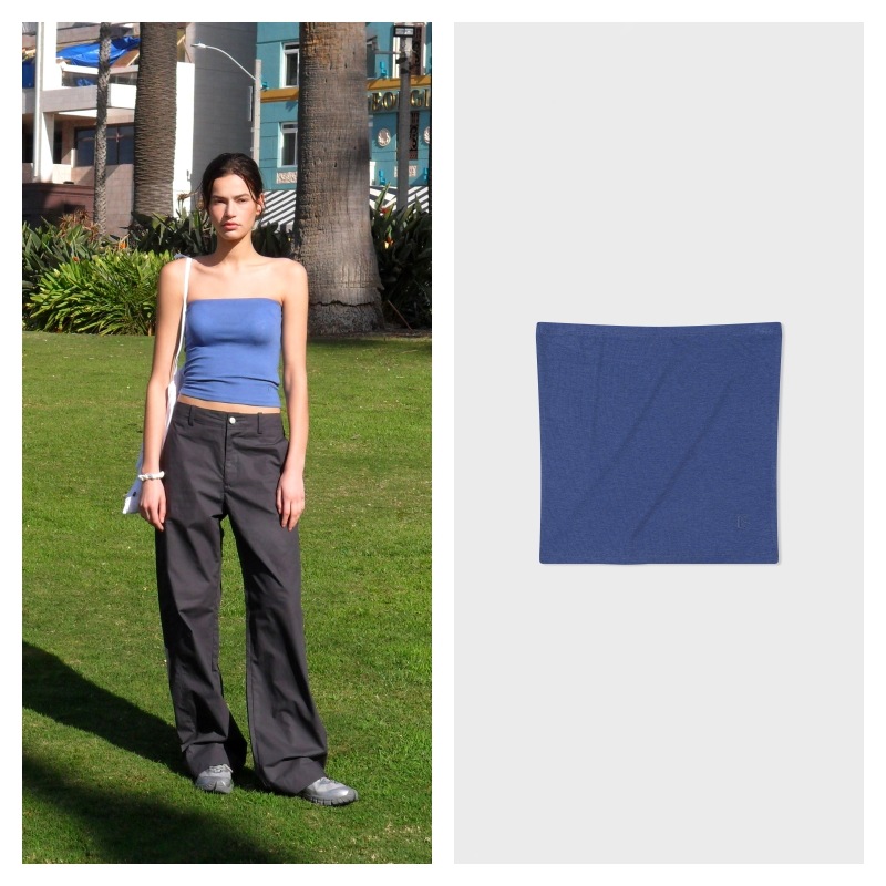 【LOW CLASSIC】 LC TUBE TOP : BLUE 8,140円