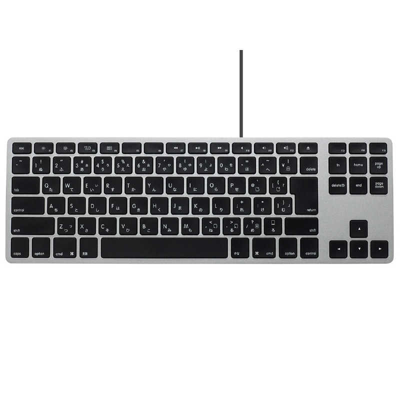 MATIAS　キーボード USB-Aハブ搭載 Tenkeyless keyboard for Mac ［有線/USB-A＋USB-C］ スペースグレー　FK308B-JP/2