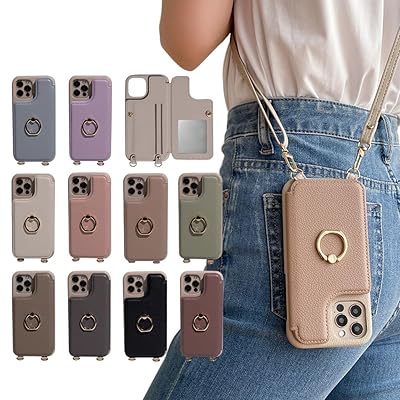iphone7 iphone8 iphonese2 第2世代 iphonese3 第3世代 スマホケース ショルダー タイプ スマホケース 携帯ケース 背面カード収納 肩掛け 斜めかけ リング付き マ