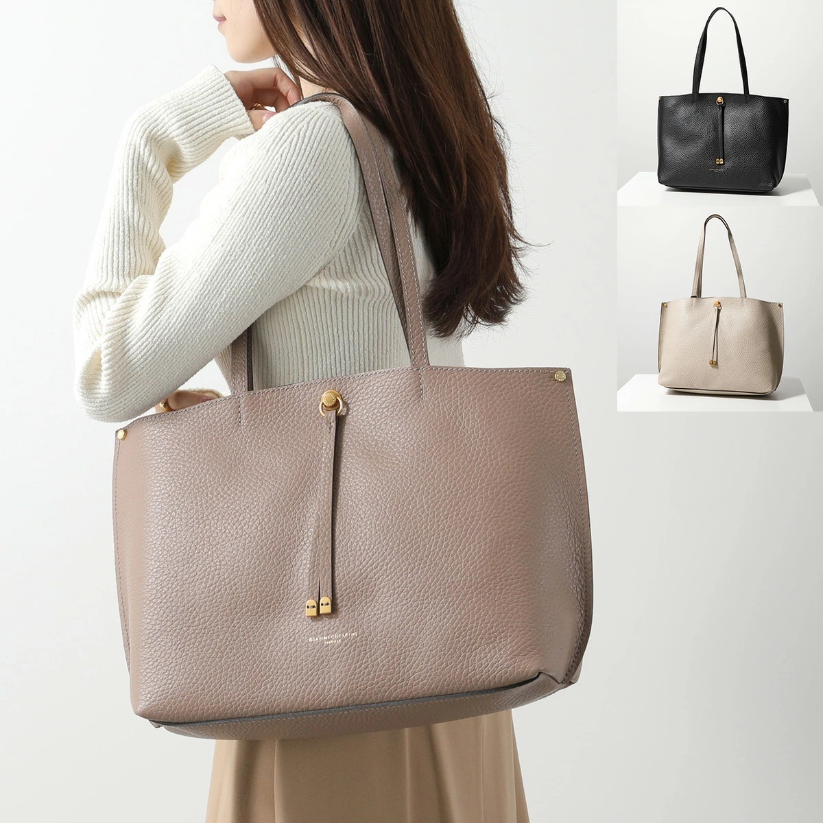 GIANNI CHIARINI ジャンニキアリーニ トートバッグ EGLE エグレ BS 10975 TKLSD レディース レザー 鞄 カラー3色 38,586円