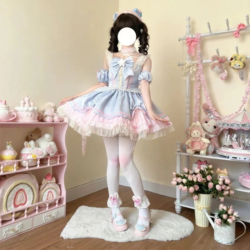 ロリータドレス【星の祈り】ロリータな洋服をデザインキュートjskキャミソールワンピース女和服コスチュームコスチューム