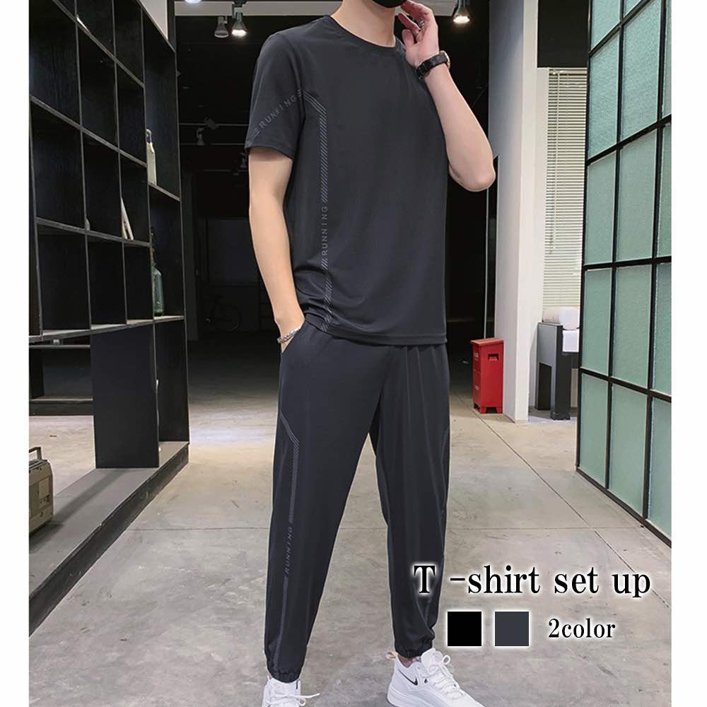 Tシャツ メンズ Tシャツセットアップ コットン 薄手 おしゃれ 春 Vネック シャツ ゆったり おすすめ 7分袖 40代 人気 ブランド ワッフル スポーツ オシャレ 涼しい 綿 ロング ジャケット