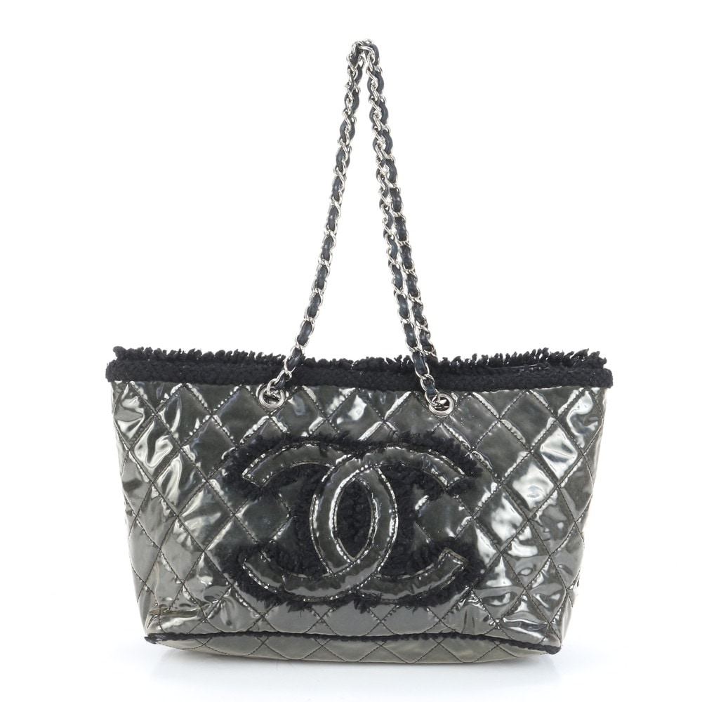 美品 JR名古屋高島屋 シリアルシール付 ブティックシール付 パテントトワレ レザー トート バッグ 肩掛け ショルダー ハンド A4 レディース ECE CP15-4 中古 53,760円