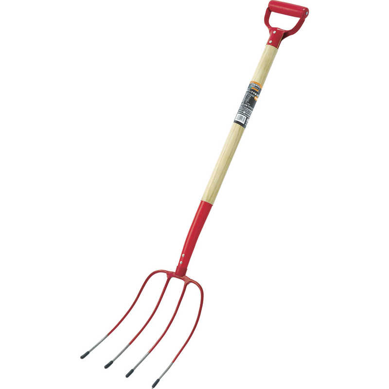 トラスコ中山　ホーク 木柄 4本爪　THM