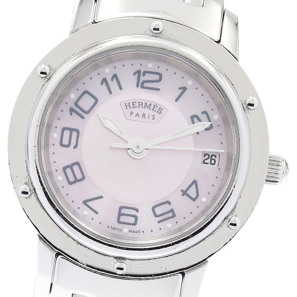 エルメス HERMES クリッパー デイト クォーツ レディース _880844【中古】