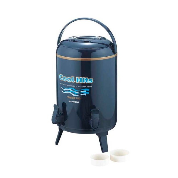クールヒッツ ツインコックウォータージャグ10L(ネイビー) M-5034