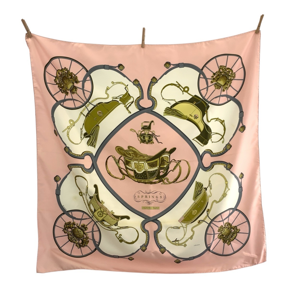 SPRINGS カレ90 ピンク シルク スカーフ 大判スカーフ レディース 503767 13,416円