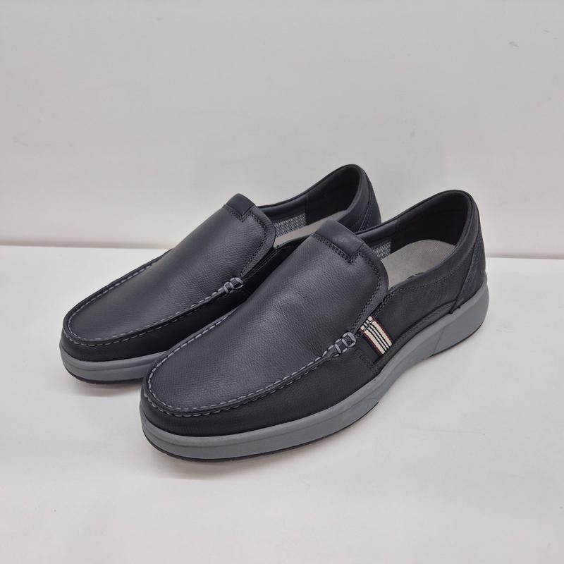 男性用 快適でシンプルなサイドラインポイント スリッポン MR581