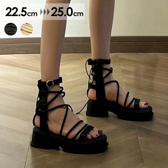 【人気商品】ストラップサンダル サンダル レディース かかとあり 厚底サンダル 厚底 安定感 夏 ベルト 靴 女性 大人 美脚 シューズ dj071n1n1jc