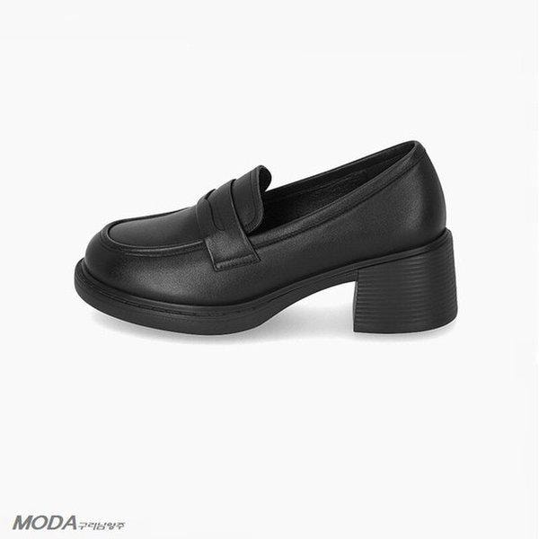 軽量クッションヒールローファーチャンキー女性ローファー1XWD43XZ_GN