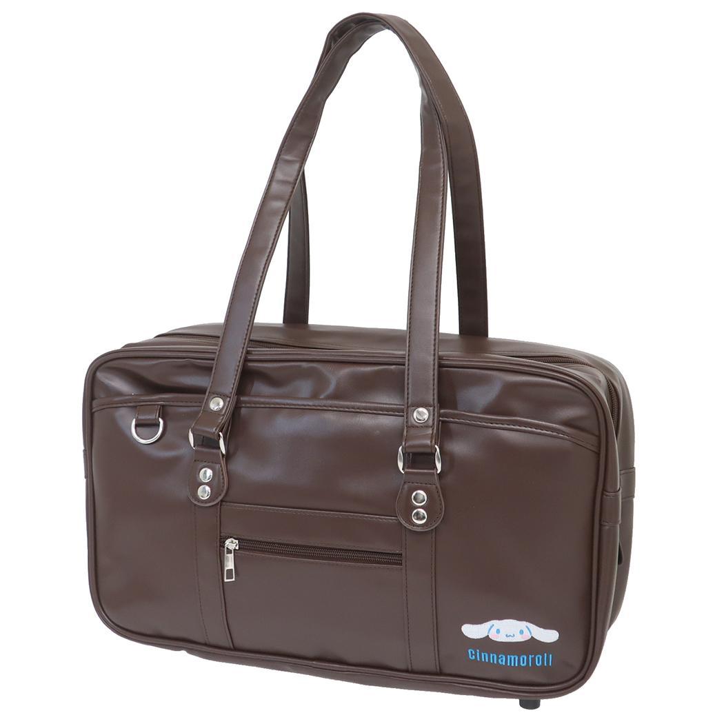 シナモロール スクールバッグ 合皮スクールバッグ BROWN サンリオ キャラクター グッズ