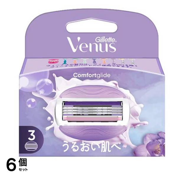 ヴィーナス コンフォートグライド うるおい肌へ 替刃 3個入 6個セット 6,727円