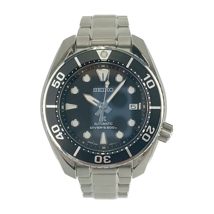 美品 SEIKO セイコー 腕時計 プロスペックス ダイバー スキューバ SBDC083 シルバー ブラック文字盤 ステンレス メンズ SUMO スモウ【本物保証】