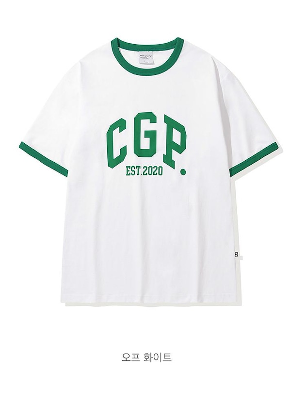 ★ codegraphy★ Ringer Ver CGP Arch Logo T-shirt 5COLOR CBE Qoo10 CODE GRAPHY Ringer Arch Logo ロゴ