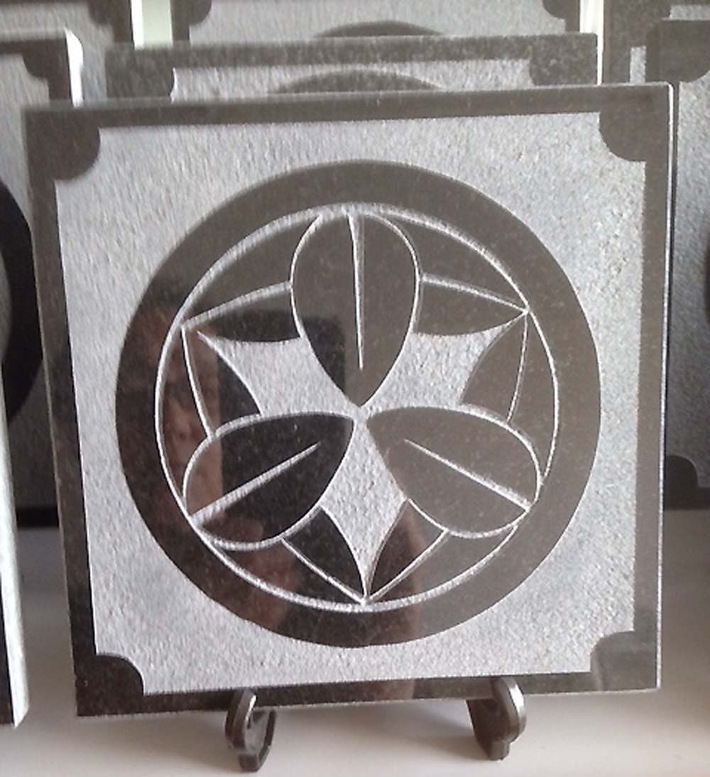 御影石の家紋プレート 7種 インテリア雑貨 10P03Sep16