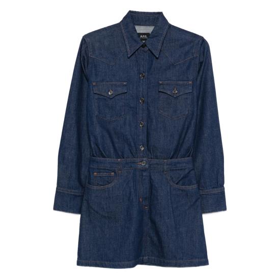 A.P.C. Women Dresses COHMJ F35250 IAI BLUE