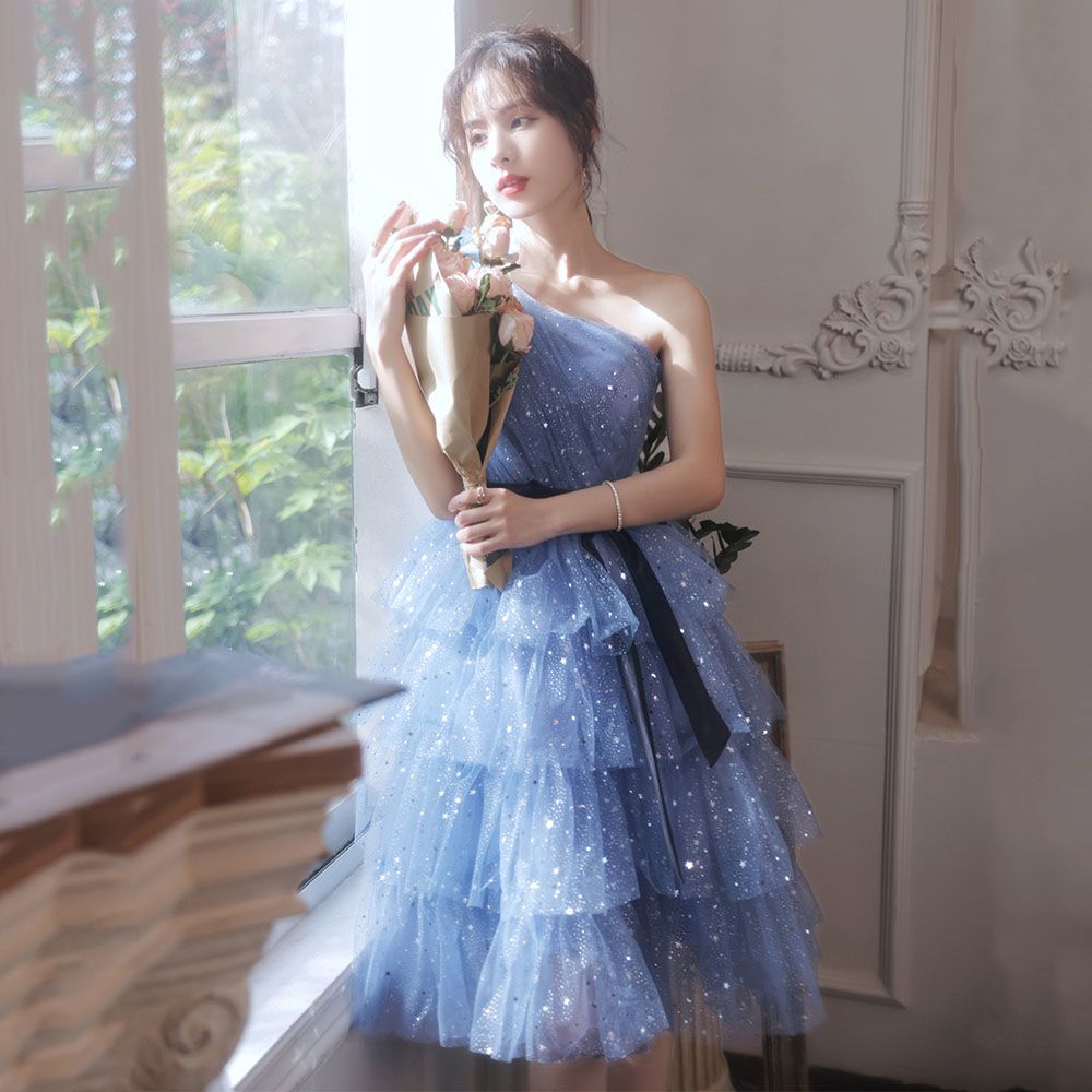 パーティードレス ドレス 便利！2wayワンピース 愛されドッキングワンピース バンケットイブニングドレス 2023 女性成人セレモニープリンセスドレス芸術試験ドレス小さなブライドメイドドレス