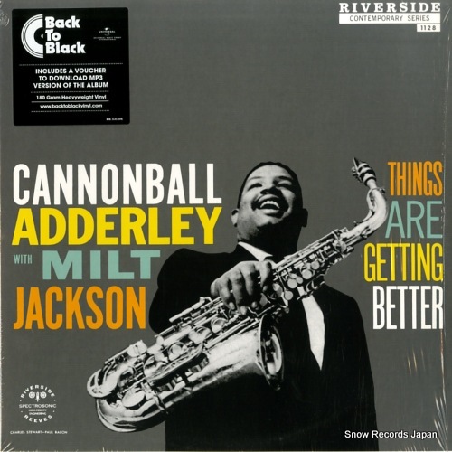【レコード】キャノンボール・アダレイ things are getting better 888072359222