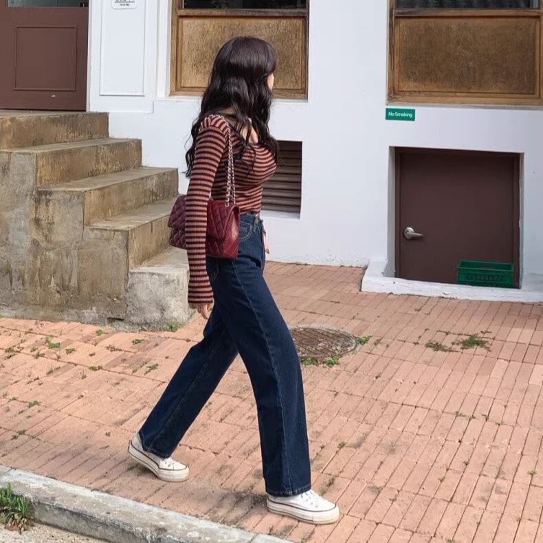ボトムス パンツ Gパン デニムパンツ ストレート 伸縮性 ゆったり 綿 かわいい 大人可愛い シンプル カジュアル 大人 おしゃれ お洒落 かっこいい レトロ アジアン エスニック エキゾチック