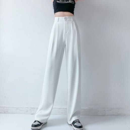 パンツ デート かわいい 大人可愛い きれいめ シンプル カジュアル 大人 上品 おしゃれ お洒落 スラックス 無地 タック入り 2XL ハイウエスト ワイド ピンク グリーン ブルー 韓国 着回し