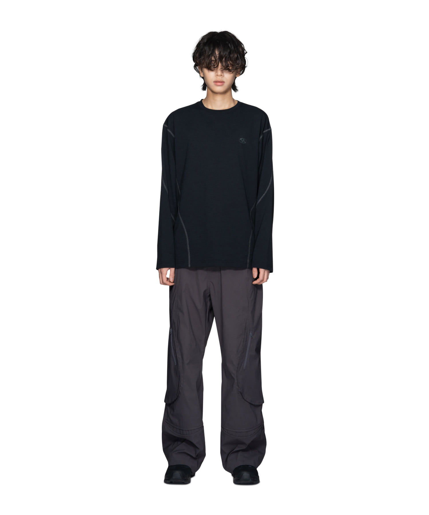 【SANSANGEAR】 23FW COVERING POCKET PANTS : CHARCOAL