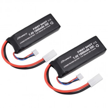G-FORCE ジーフォース FIRST SHOT LiPo 7.4V 1800mAh ミニS互換サイズ(2本入) GFG992