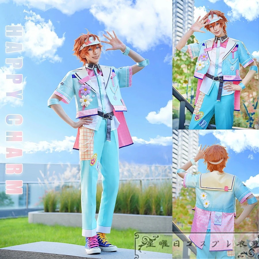 603あんさんぶるスターズ あんスタ クロススカウト・ハッピーチャーム Sunny Side 明星スバル 春川宙 漣ジュン コスプレ衣装 コスチューム