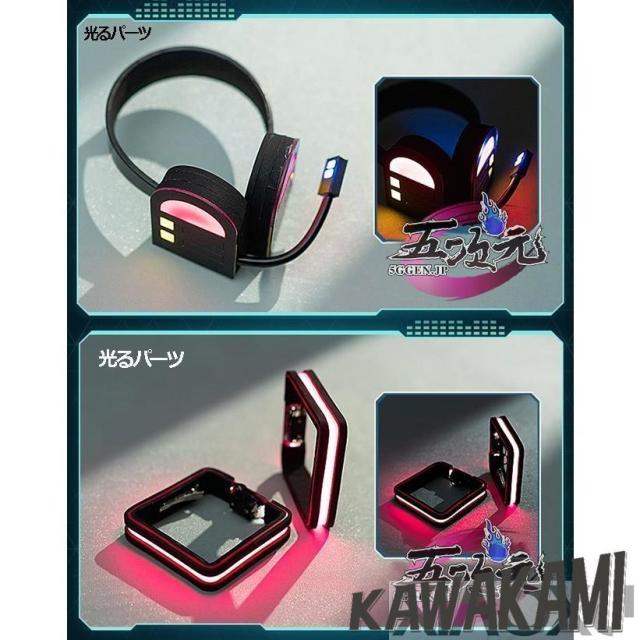 初獣猫　ボーカロイド　コスプレ　初音ミク　通常衣装　ヘッドホン＋髪飾りセット　発光Ver　道具